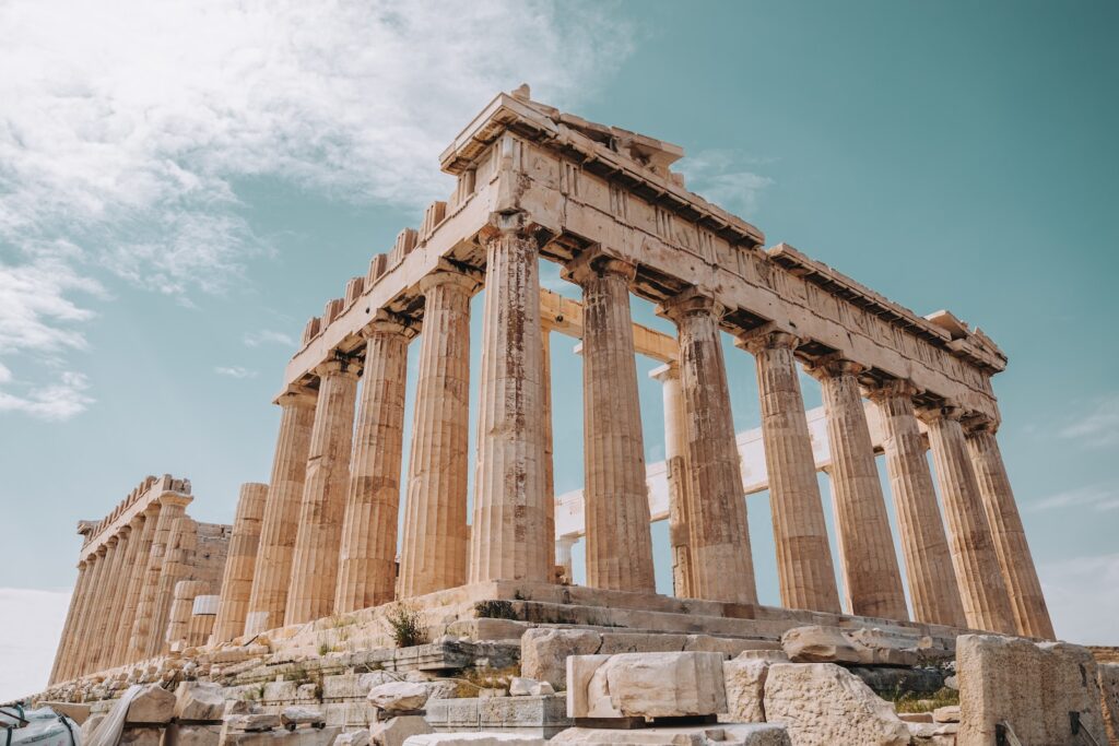 Google Earth VR vid Parthenon i Grekland