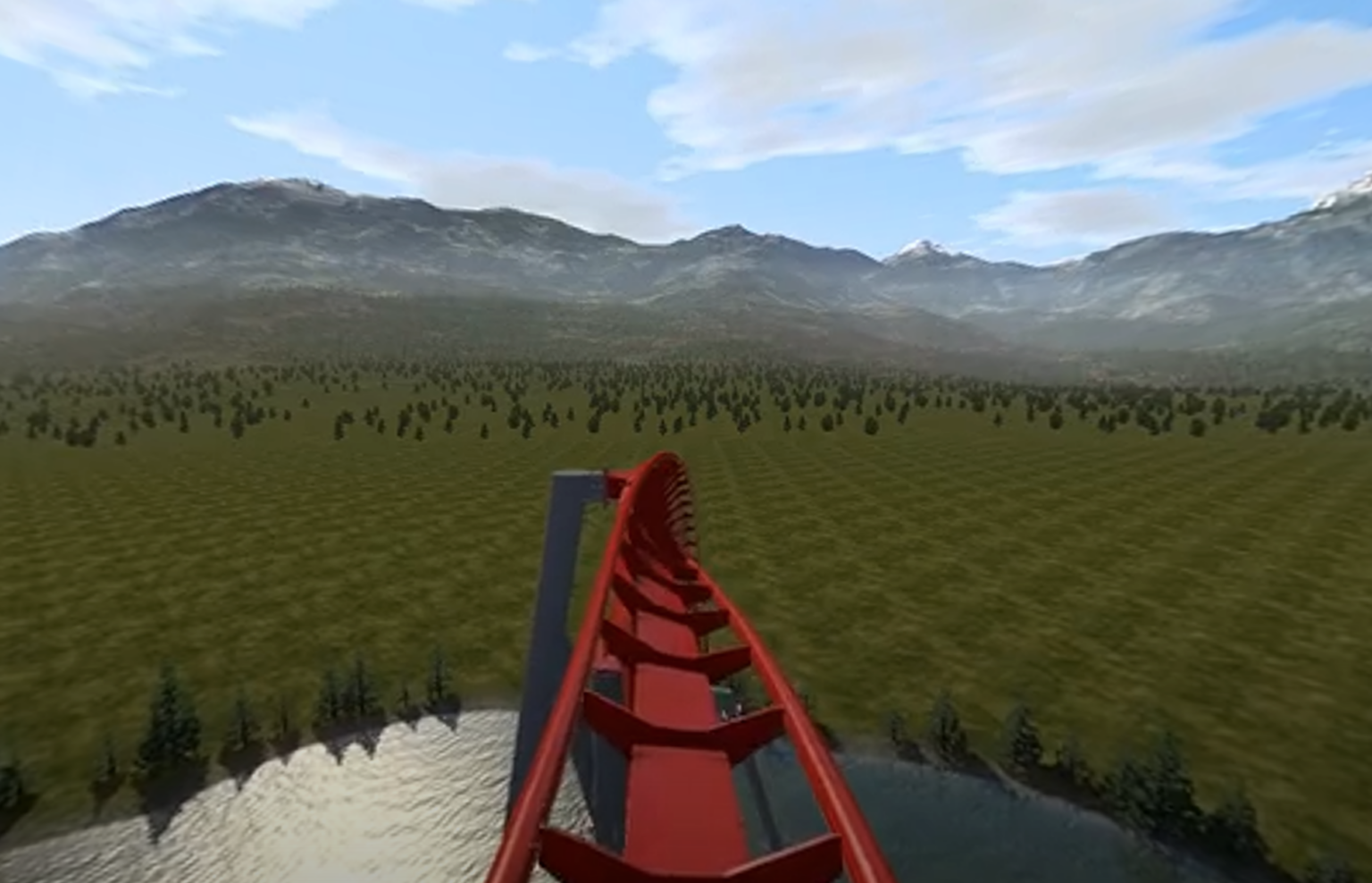 berg- och dalbana med VR
